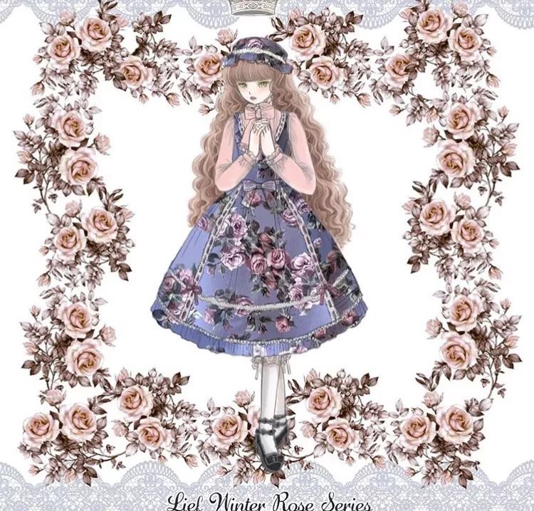 黑色洛丽塔洋装,藕粉色洛丽塔洋装