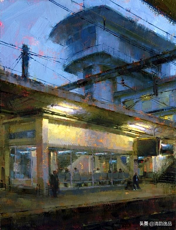 美国艺术家乔biwler油画作品赏析,丽莎印象派油画欣赏