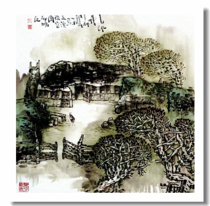 李向鸿山水画精品欣赏,李雁飞写意山水画