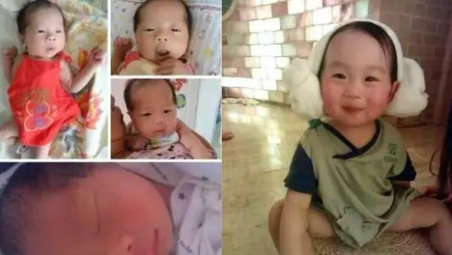 新生儿前后对比照,孩子小时候丑别急着扔掉