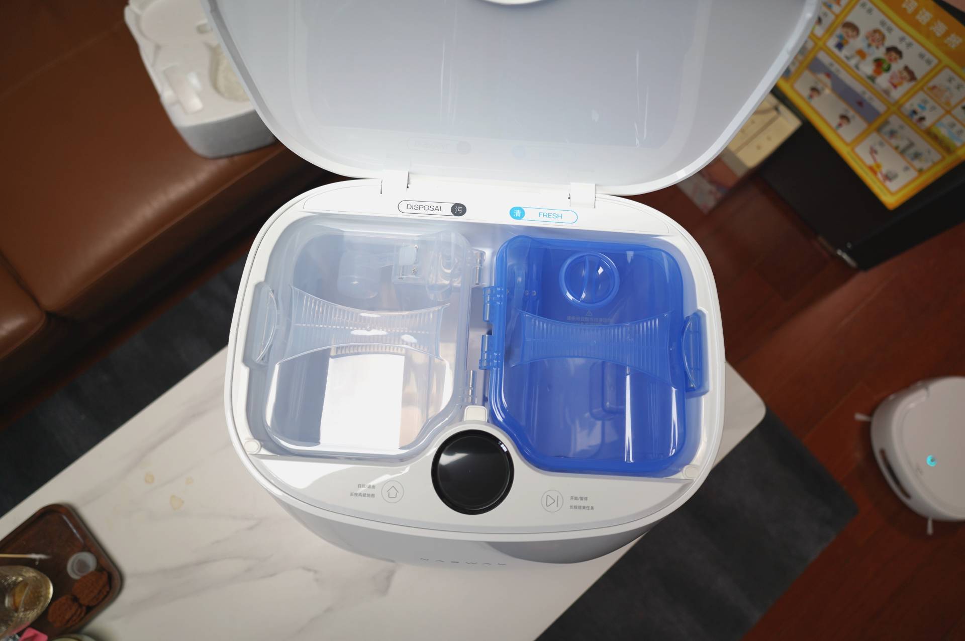 拖地扫地一体机如何自动清洗,扫地拖地机器人自动清洗