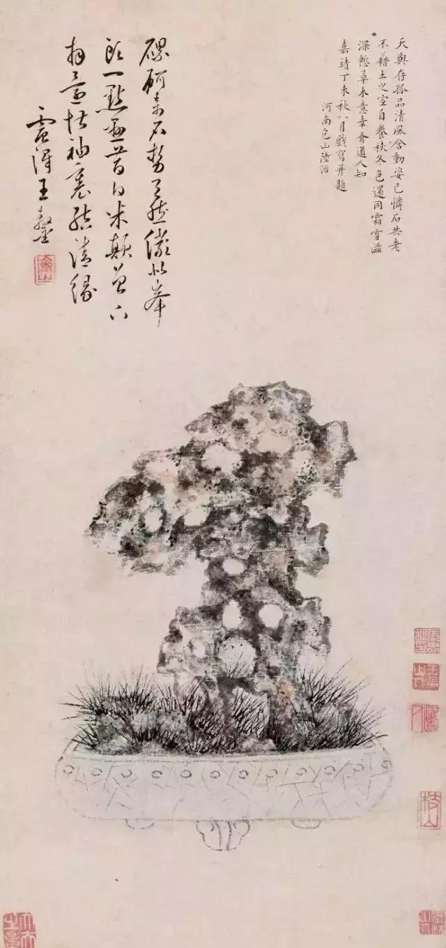 历代中国画中的奇石,中国画奇石作品欣赏