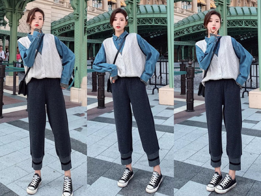 冬季流行的毛呢裤,爆款毛呢休闲裤