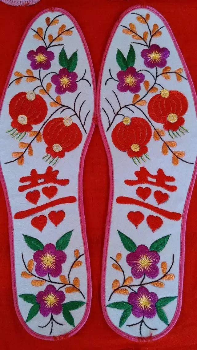 刺绣鞋垫图案大全图解,刺绣各种鞋垫图案