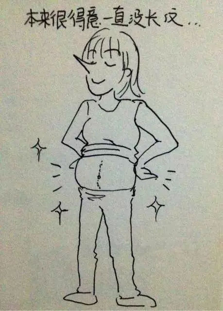 孕妈手绘图,孕妇正在孕吐怎么画简单漂亮