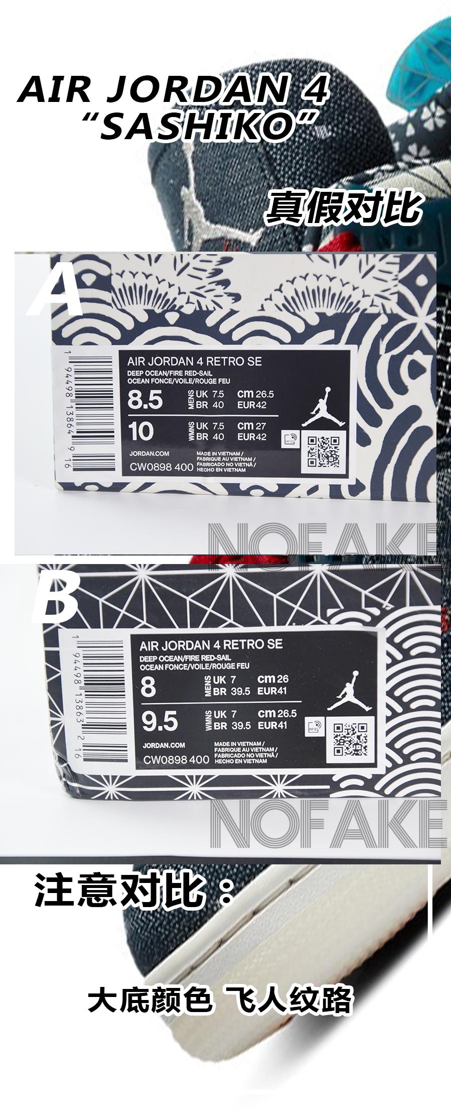 如何区别airjordan4冰蓝款的真假,airjordan4刺子绣穿搭