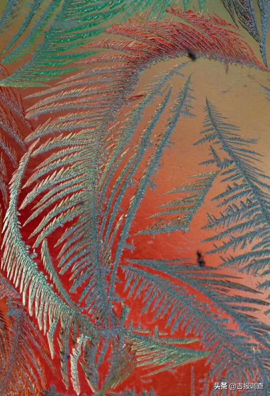 玻璃窗上的霜花像什么,玻璃上的霜花是什么样子