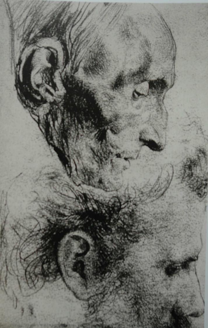 门采尔素描高清大图,门采尔高清素描风景画