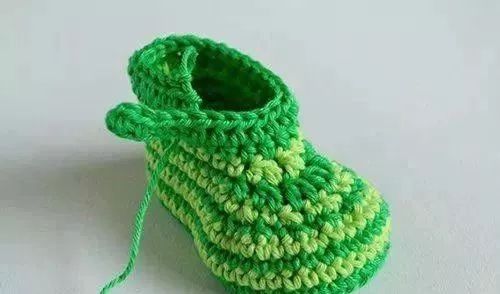 0-6个月宝宝鞋钩针教程图解,一款超可爱的宝宝鞋