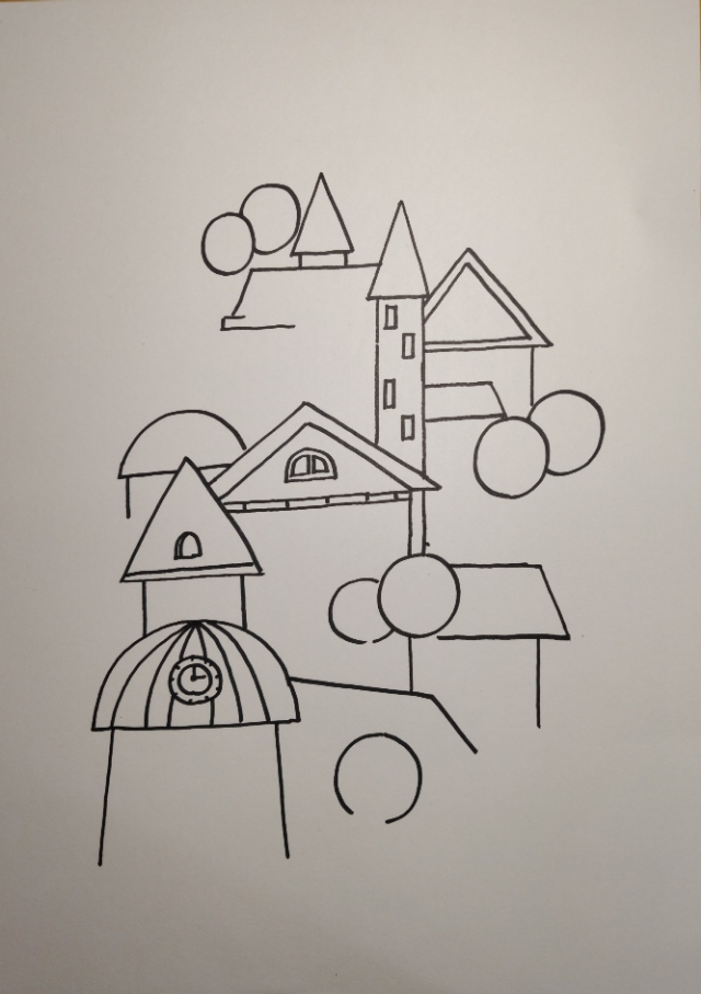 小孩子暑假学习画画需要如何安排,1-3岁孩子学画画基础入门房子