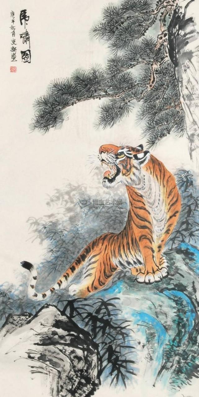 看“虎鱼大家”汪更新——画鱼，鱼翔浅底；画虎，虎啸深山