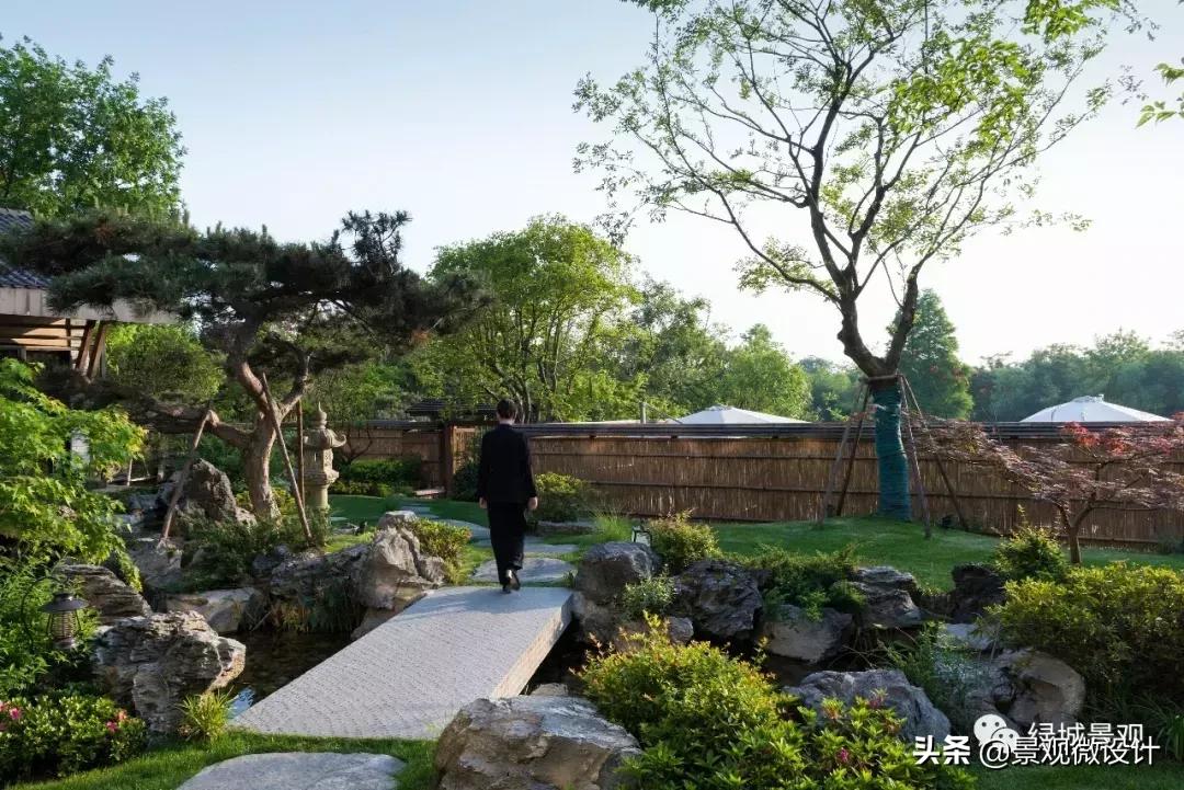 杭州日式禅意小庭院,西溪里禅意庭院效果图