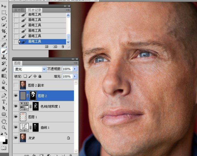 ps教程怎么给黑白照片上色,ps中去色命令和黑白命令的区别