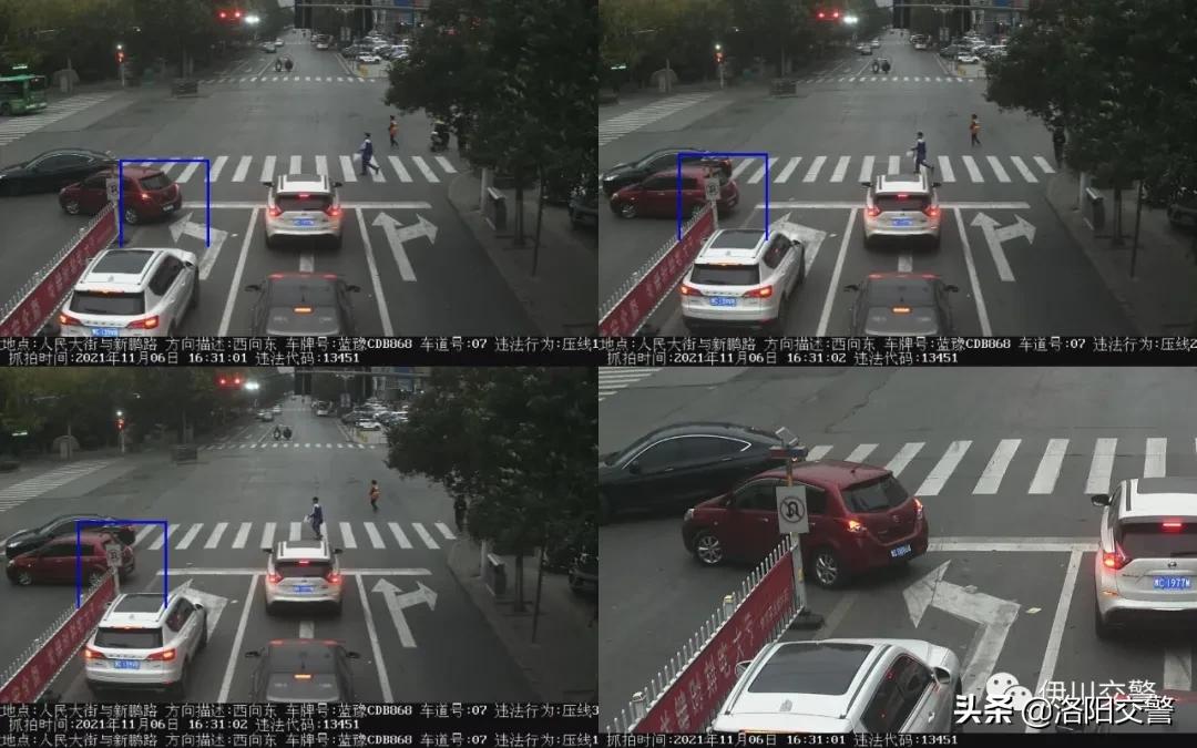 抓拍闯红灯和压线是一个摄像头吗,闯红灯拍照抓拍实线变道吗