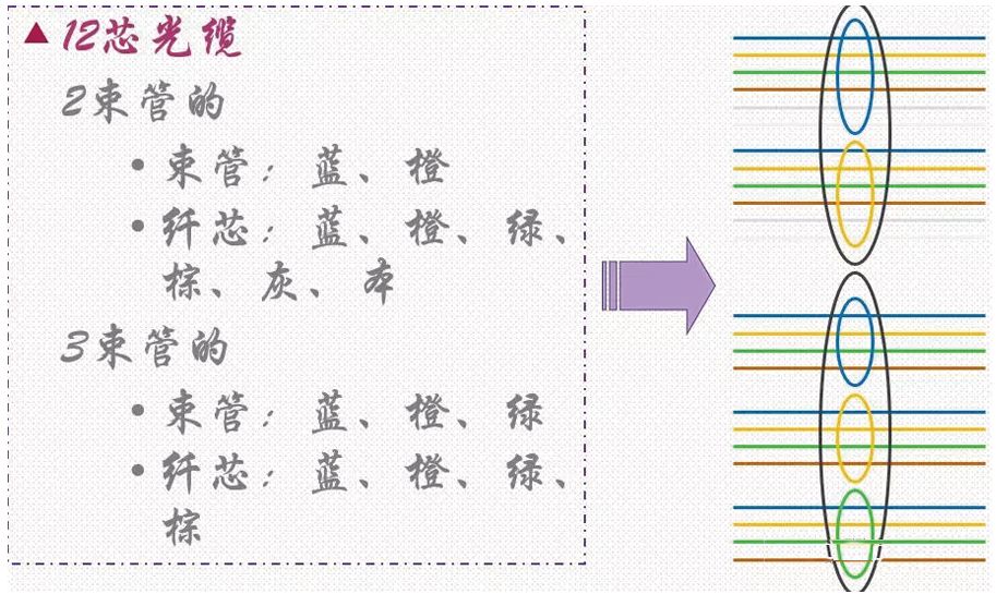 光纤熔接顺序排列,光纤熔纤颜色顺序