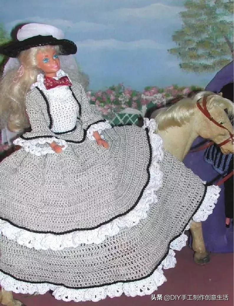 娃娃的衣服怎么钩简单,钩最简单的娃娃衣服教程