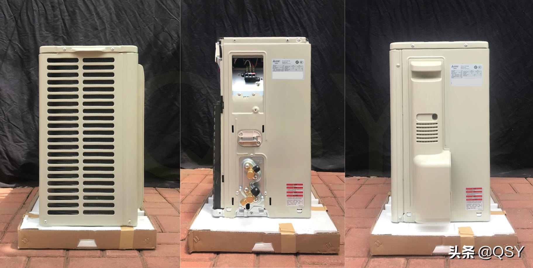 三菱空调外机1.5匹压缩机怎样去换,三菱电机1.5匹空调挂机拆机测评