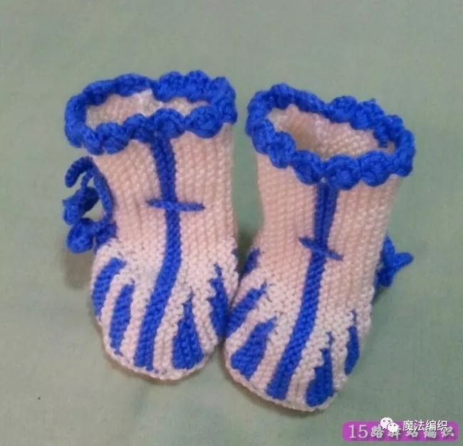 双底宝宝鞋编织教程,编织双色宝宝鞋的视频教程