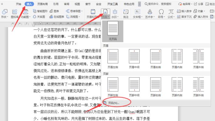 如何在Word中设置多重页码系统
