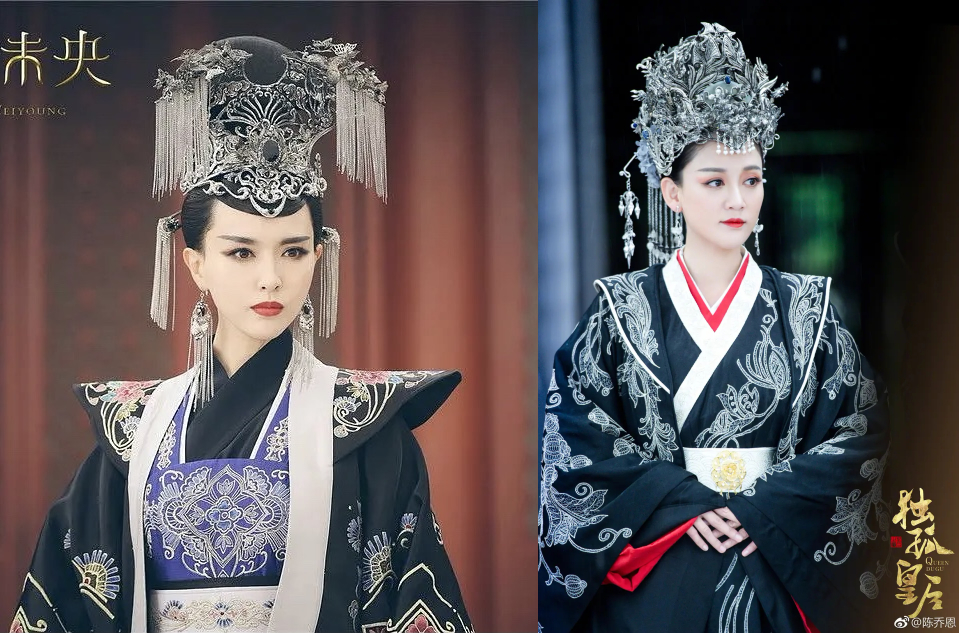 无刘海古装发型编发,古装编发齐刘海