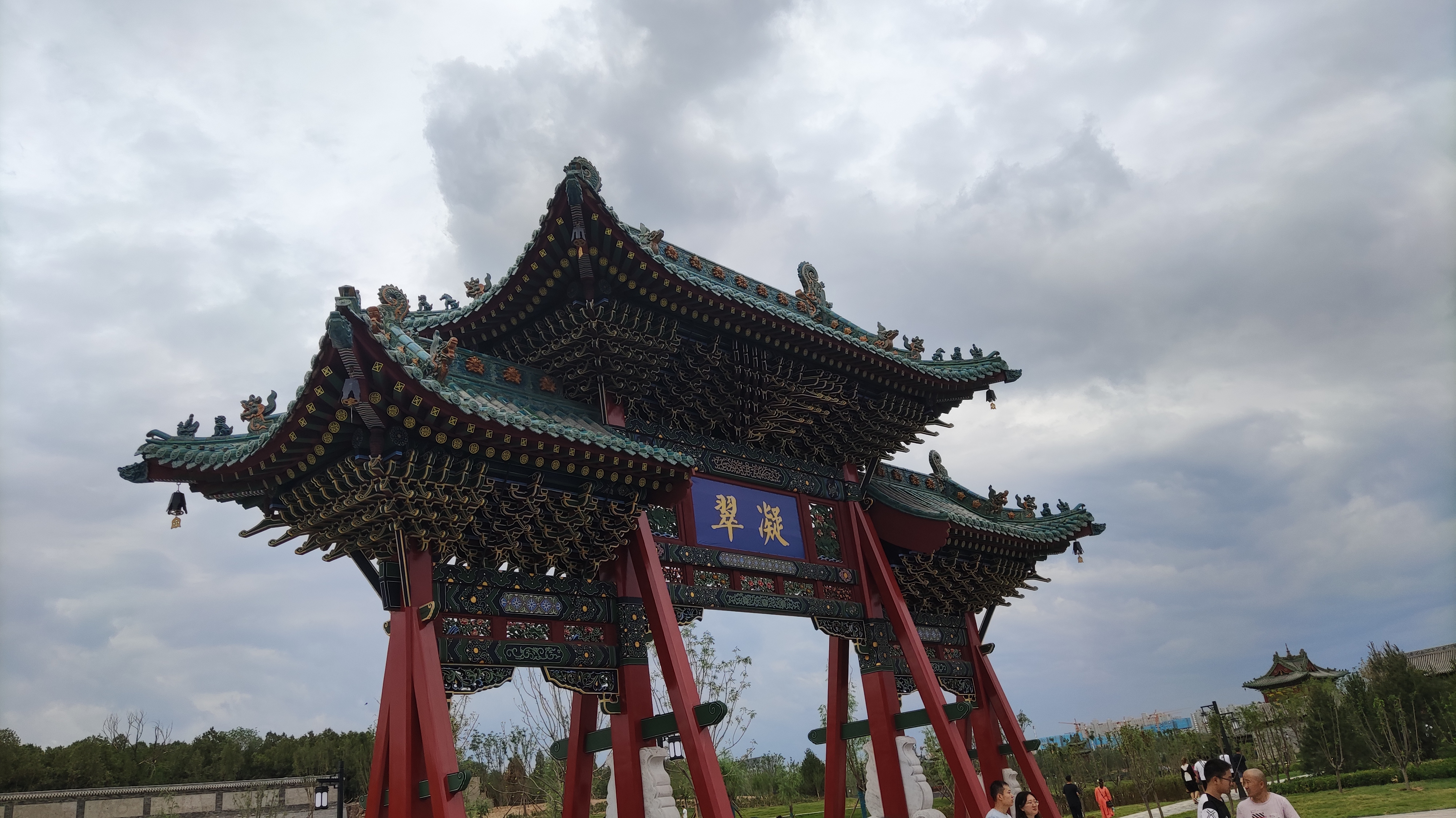 太原双塔公园游览图,太原双塔附近玩的地方