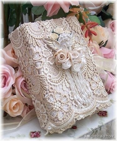 自制手帐本蕾丝花边,自制复古手帐蕾丝花边教程