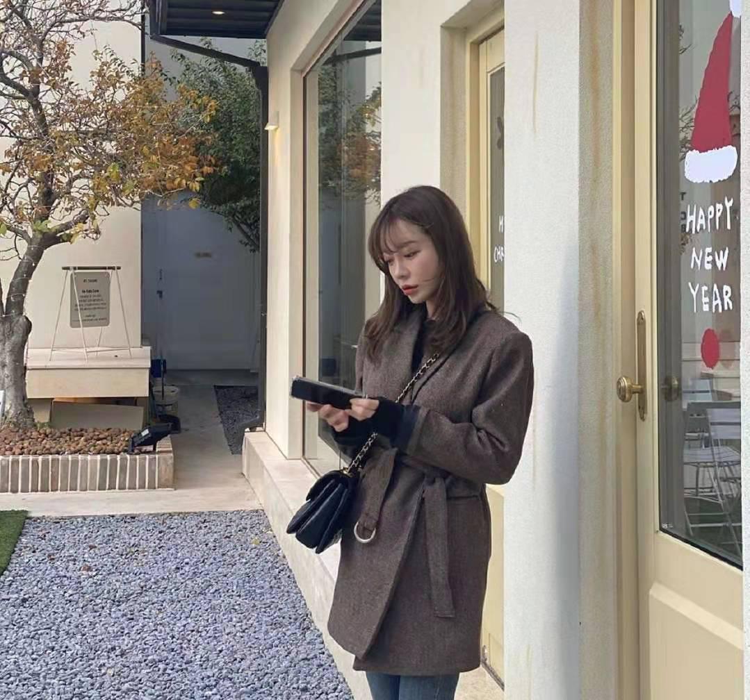 早秋韩系裤子穿搭女,韩系穿搭慵懒风氛围感裤子