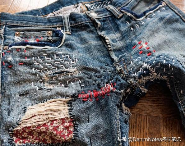 简单的缝纫加工活,破旧牛仔裤修补