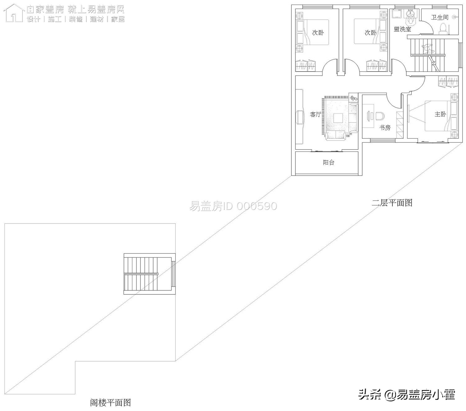 农村自建房2层欧式别墅设计,面宽10米欧式风格二层小别墅
