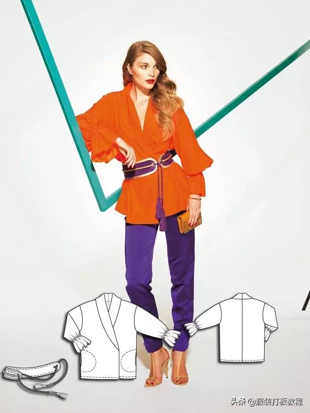 时装设计图手绘教程,服装制版图案大全