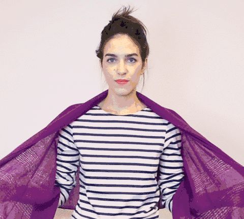 穿羊毛大衣怎么系围巾,高领貂绒大衣怎么系围巾