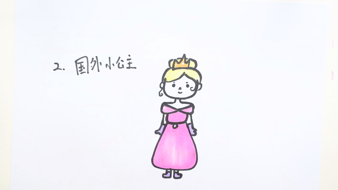 100个小公主画法,小公主的画法简笔画