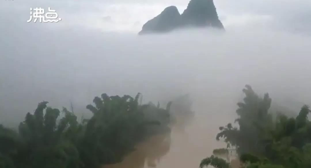震撼的桂林山水视频,震撼大雾