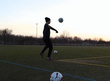 停球高空球,地滚球低平球高空球