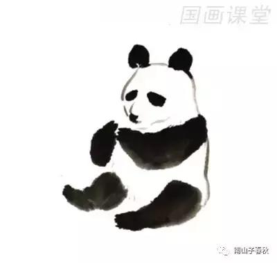 教你画大熊猫水彩画,黑色与白色的大熊猫怎么画才好看
