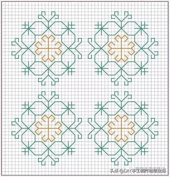 桌布花边的手工刺绣,刺绣桌布diy简单图案