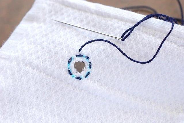 毛巾破了怎么勾边,毛巾破了一个洞怎么办