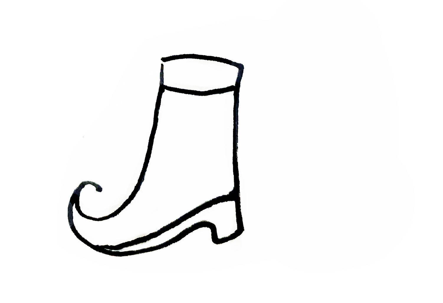 儿童鞋简笔画图片大全,各种各样的鞋简笔画