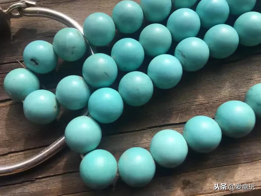 美国天然绿松石真品,美国老料绿松石