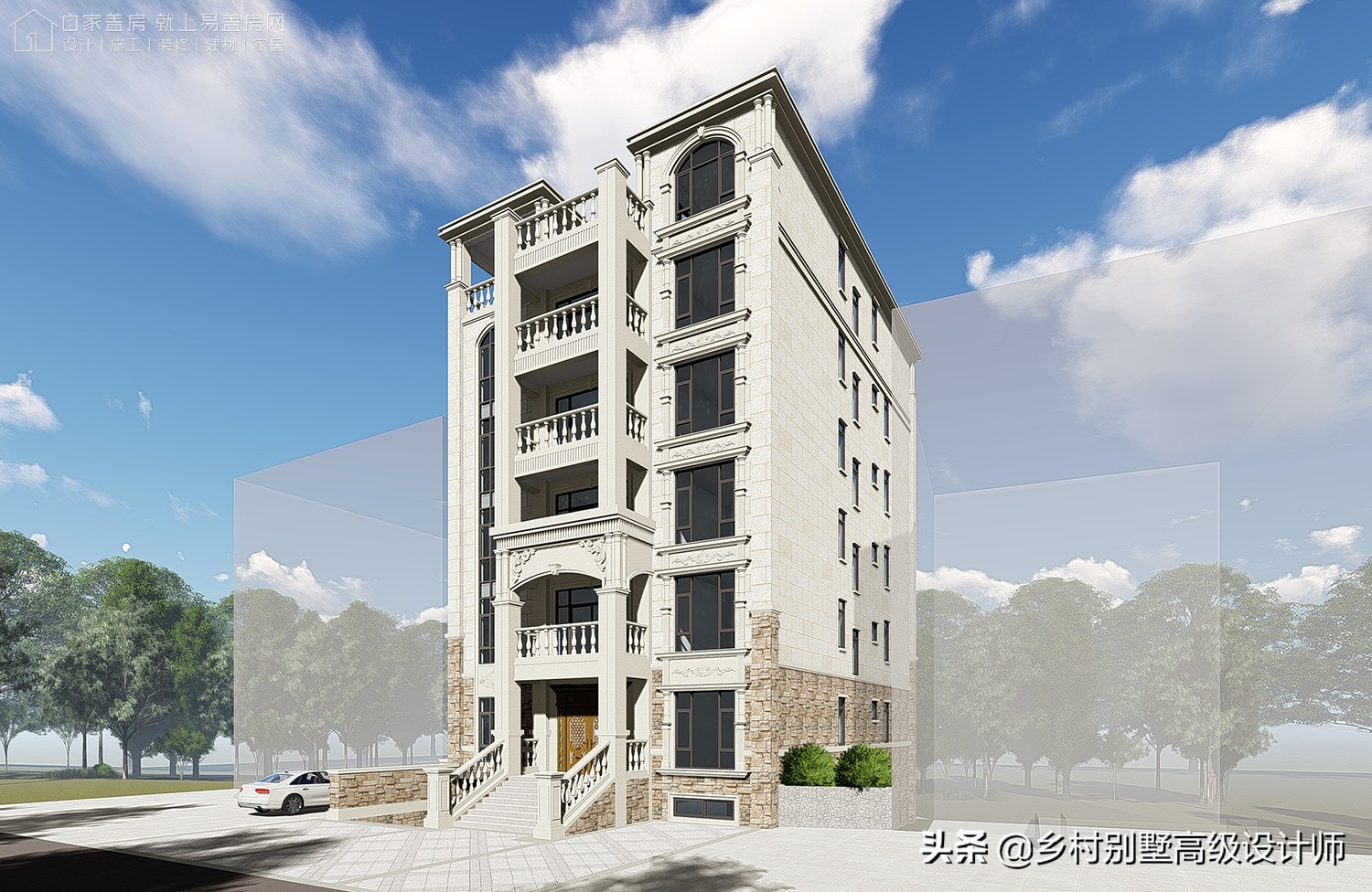 孝感新中式别墅,湖北孝感现代风别墅