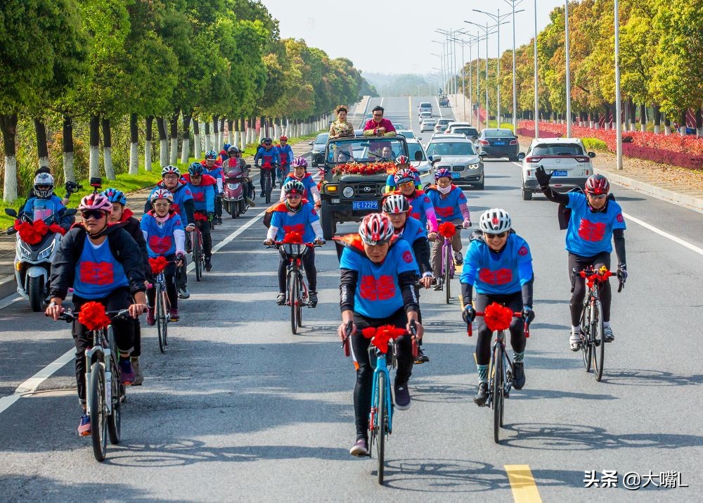 别样的创意婚礼：自行车婚礼，昨天九江这对新人火爆浔城！