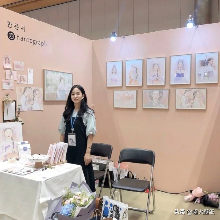 韩国高颜值小姐姐学了6年的绘画,却治愈了全网18万粉丝