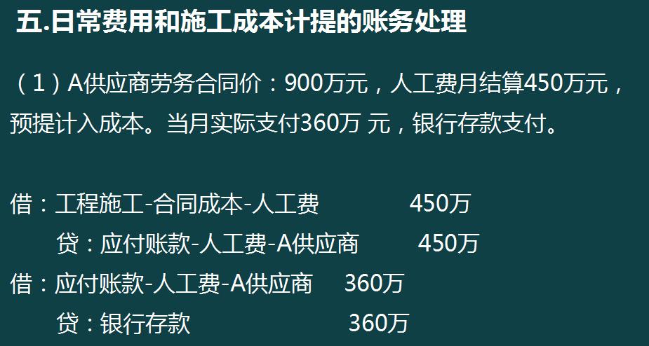 建筑工程公司账务处理要点,建筑工程会计做账的基本流程