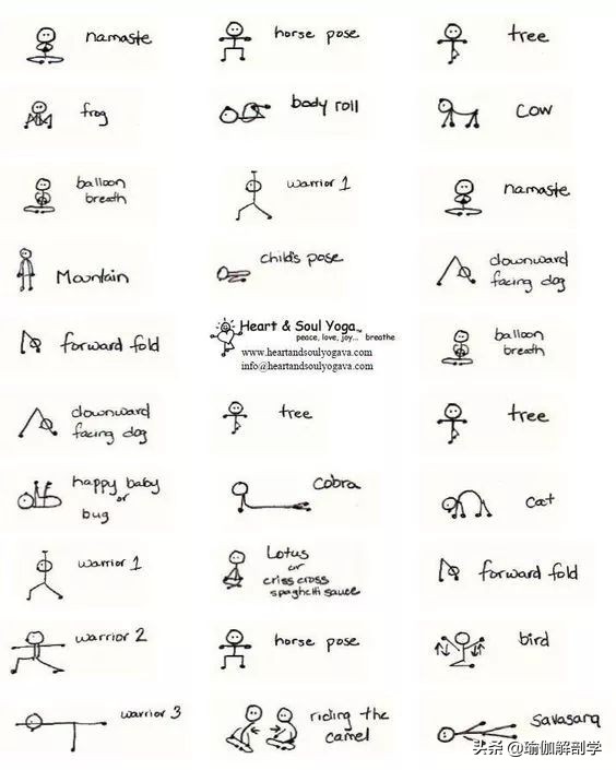 练习瑜伽小人图,瑜伽小人图简单好看