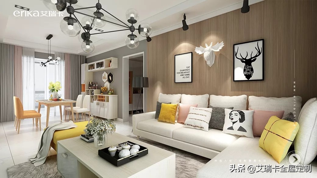 艾瑞卡整装定制,北欧风情全屋定制