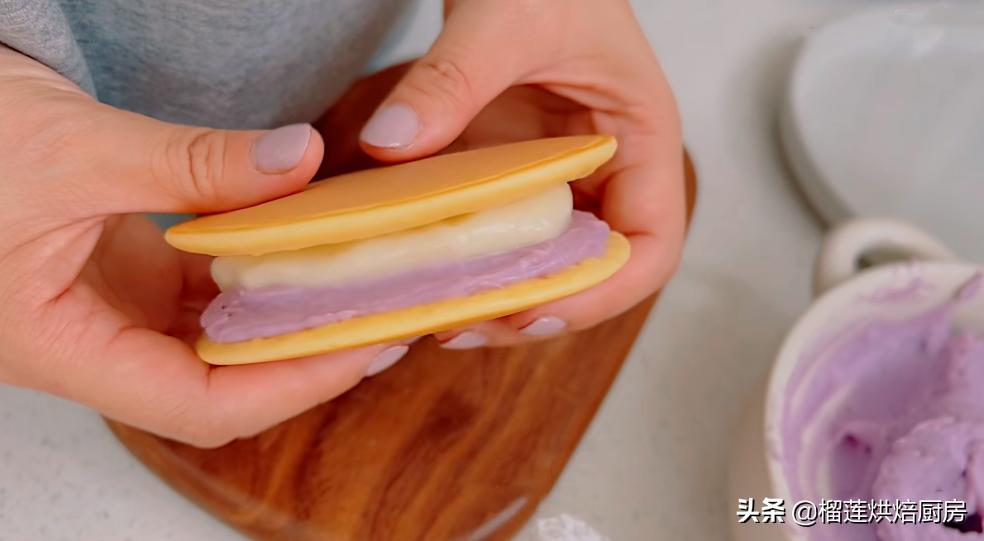 芋泥麻薯软糯香甜巨好吃,芋泥控最爱的芋泥铜锣烧