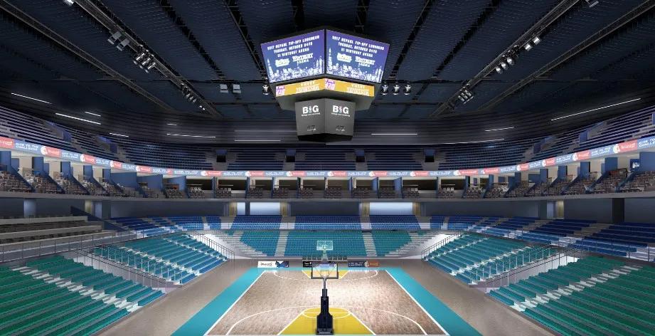 航拍大运会体育馆,大运会乒乓球场馆