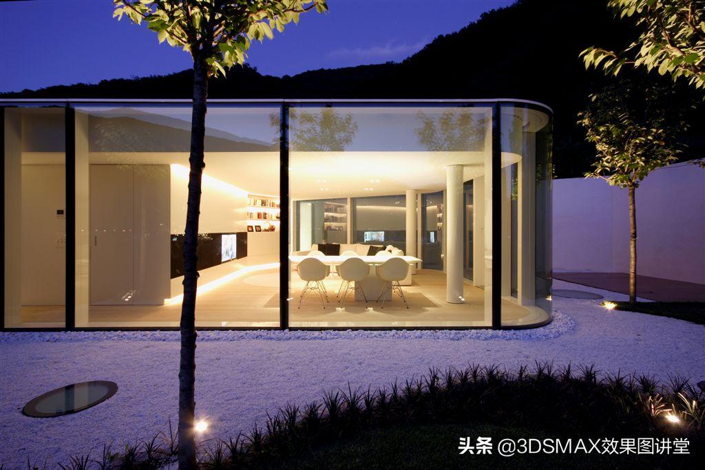 「室内效果图」3D效果图黄昏室内和室外的打光技巧
