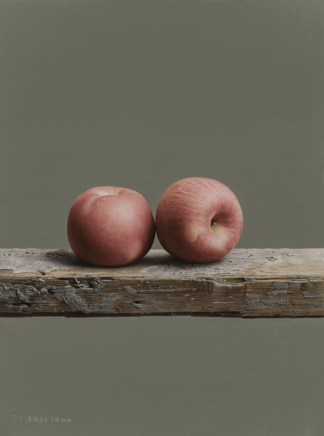 冷军画桃子图片大全,冷军画桃子放大5倍