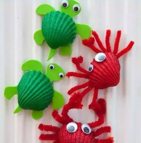 环创立体贝壳,贝壳墙环创